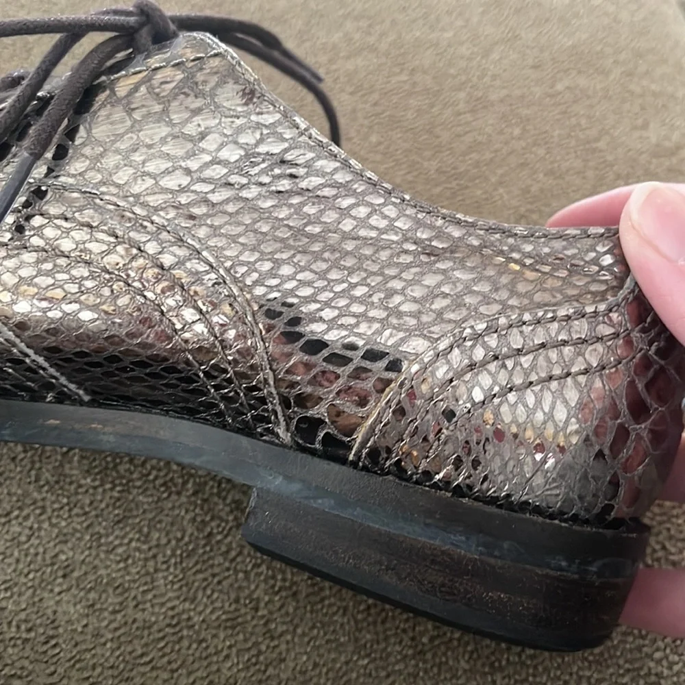 Lucky Brand Blue Jeans America Size 6 Lace Up shoes